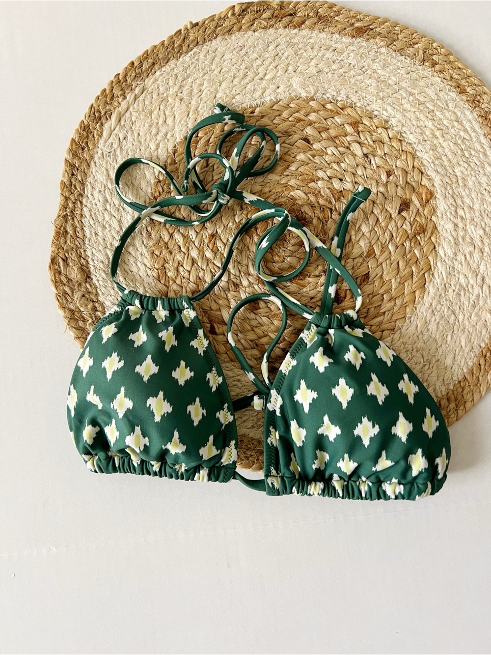 aerie Green Triangle Bikini Top